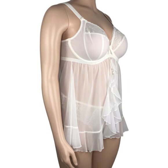 Elomi Maria Underwire Babydoll Chemise Lingerie UK 38FF US 38H EL8501 - Picture 2 of 15